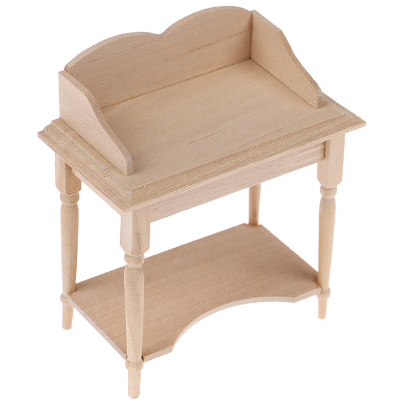 Woodworking Veneer - طاولة خشبية فارغة مصغرة ، نموذج