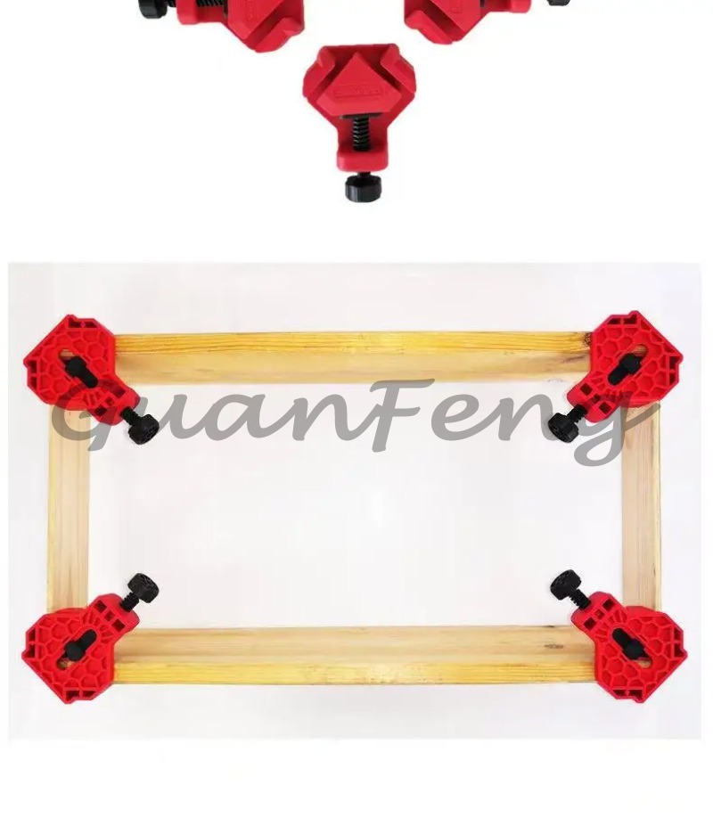 Woodworking Quick Clamps - مجموعة من 4 مشابك زاوية قائمة