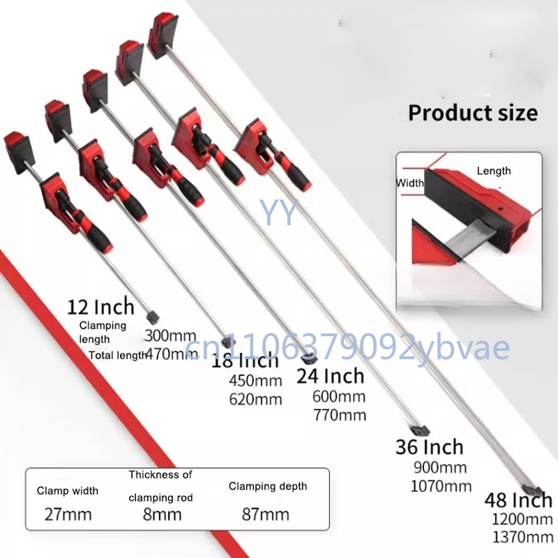 Woodworking Quick Clamps - مشبك متوازي شديد التحمل 12 و18