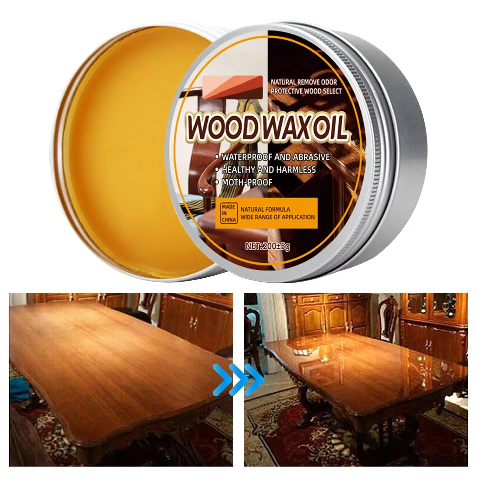 Woodworking Oil Finish - شمع العسل الخشبي الأثاث تلميع صيانة