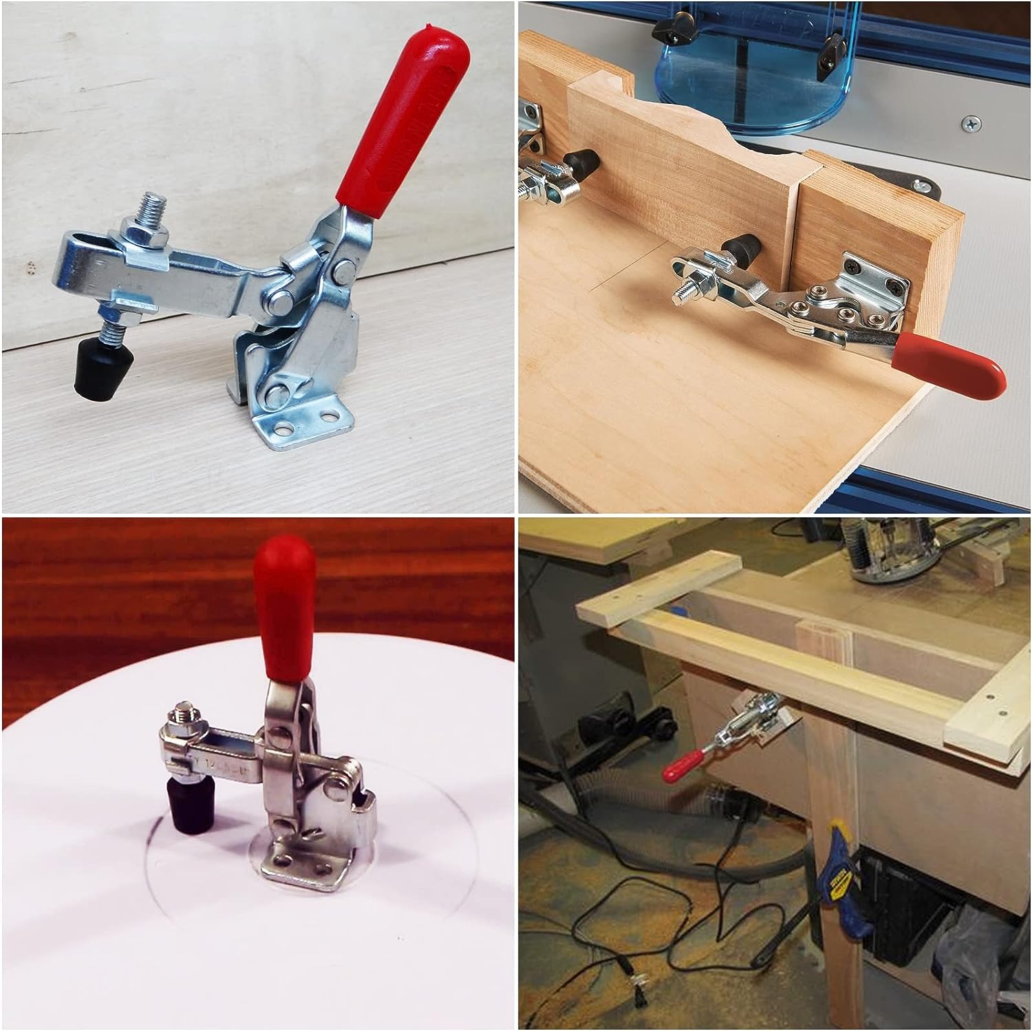 4 قطع مشبك تثبيت سريع التحرير  - مراجعة Woodworking Quick Clamps وسعره