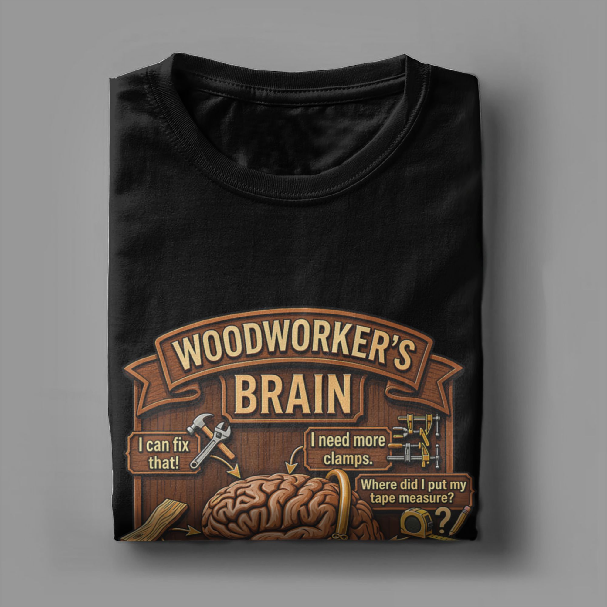 تي شيرت Woodworker Brain Funny - مراجعة Woodworking Gift Ideas وسعره
