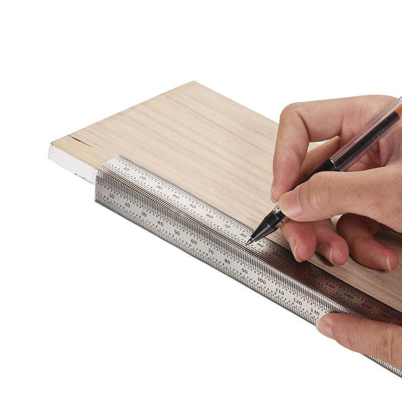 مسطرة قياس ثقوب على شكل حرف T  - مراجعة Woodworking Hobby وسعره
