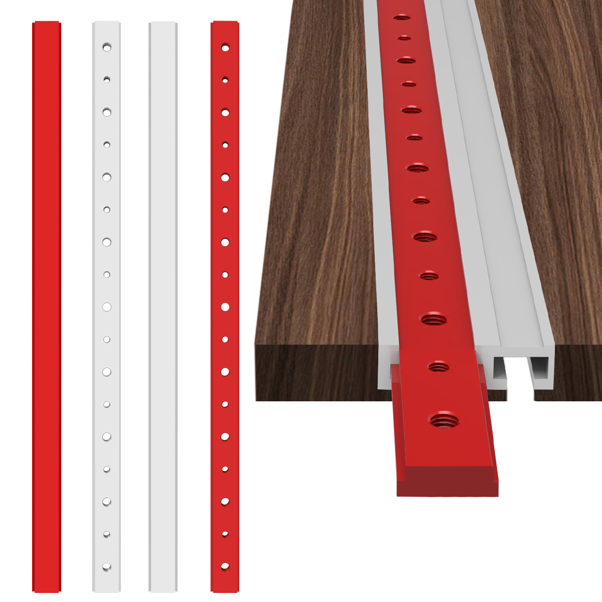 T-Slot Miter Track Jig الألومن - مراجعة Woodworking Quick Clamps وسعره