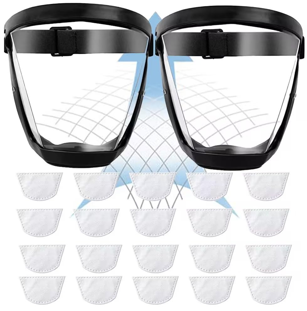 واقي وجه كامل مضاد للضباب مع ط - مراجعة Woodworking Face Shield وسعره