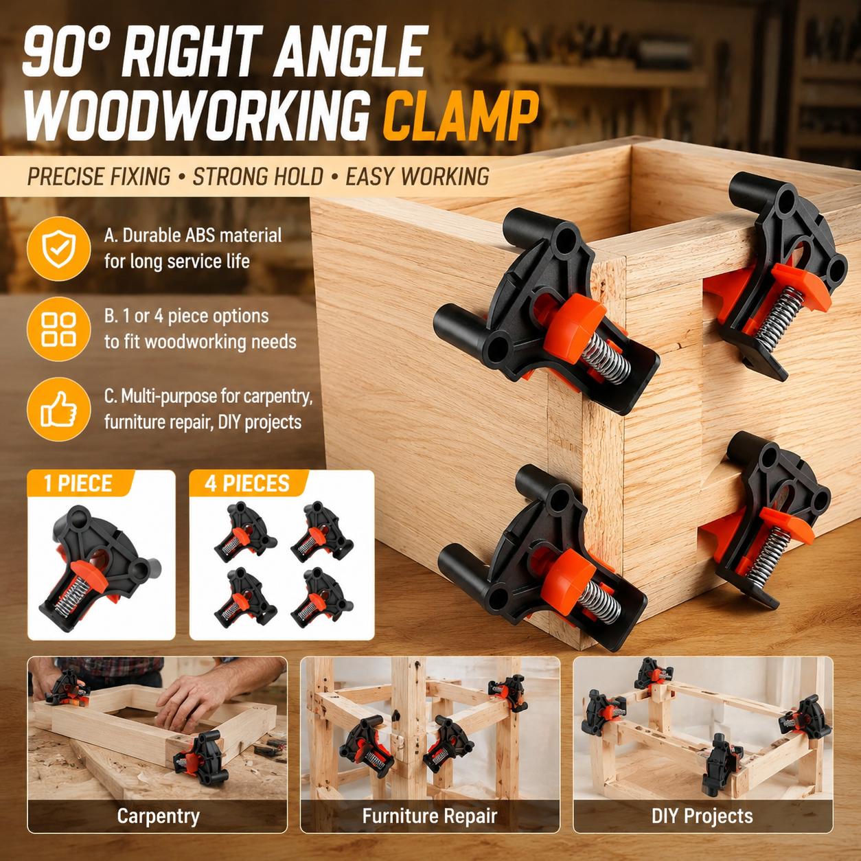 طقم مشبك زاوية 90 درجة عالي ال - مراجعة Woodworking Hardware وسعره