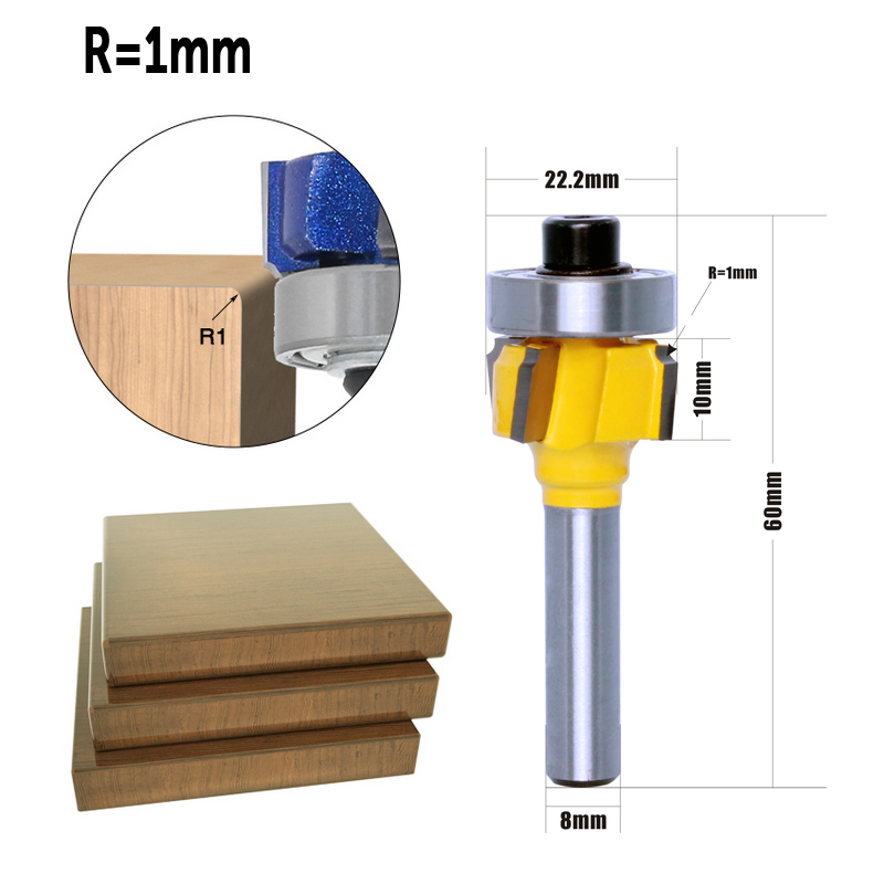 CHWJW 1 قطعة 8 مللي متر عرقوب  - مراجعة Woodworking Edge Corner Planer وسعره