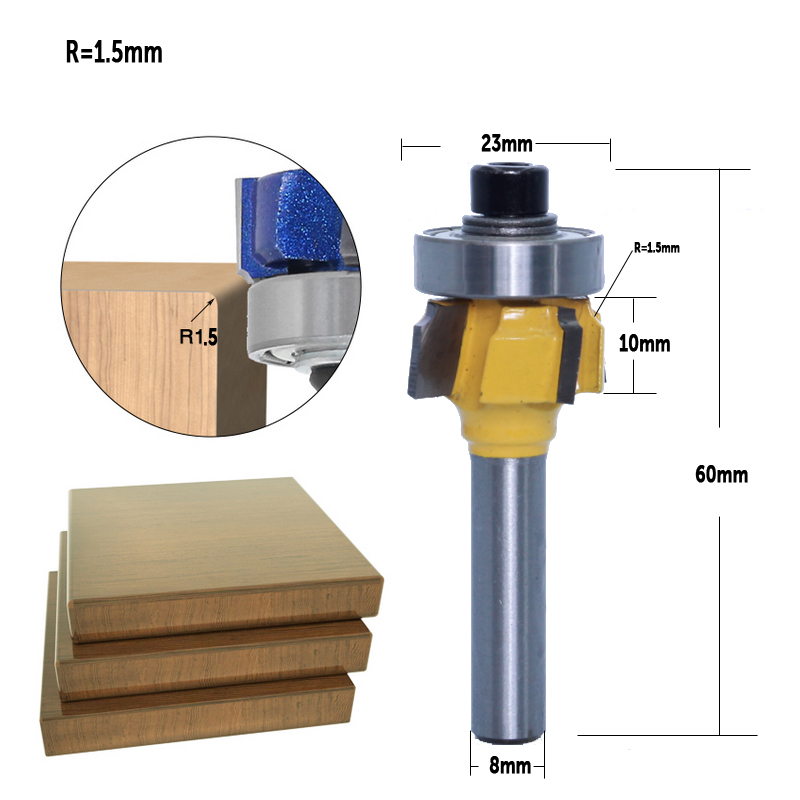 CHWJW 1 قطعة 8 مللي متر عرقوب  - مراجعة Woodworking Edge Corner Planer وسعره