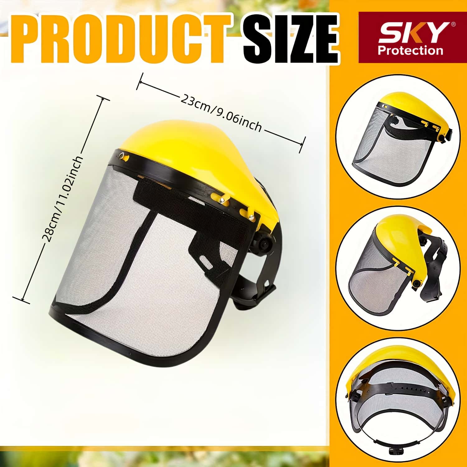 خوذة أمان للغابات مع واقي وجه  - مراجعة Woodworking Face Shield وسعره