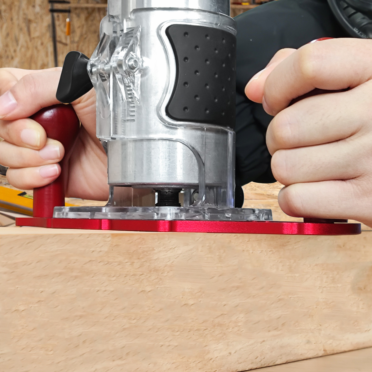 قاعدة راوتر مع مقابض ومؤشر مرك - مراجعة Woodworking Hardware وسعره