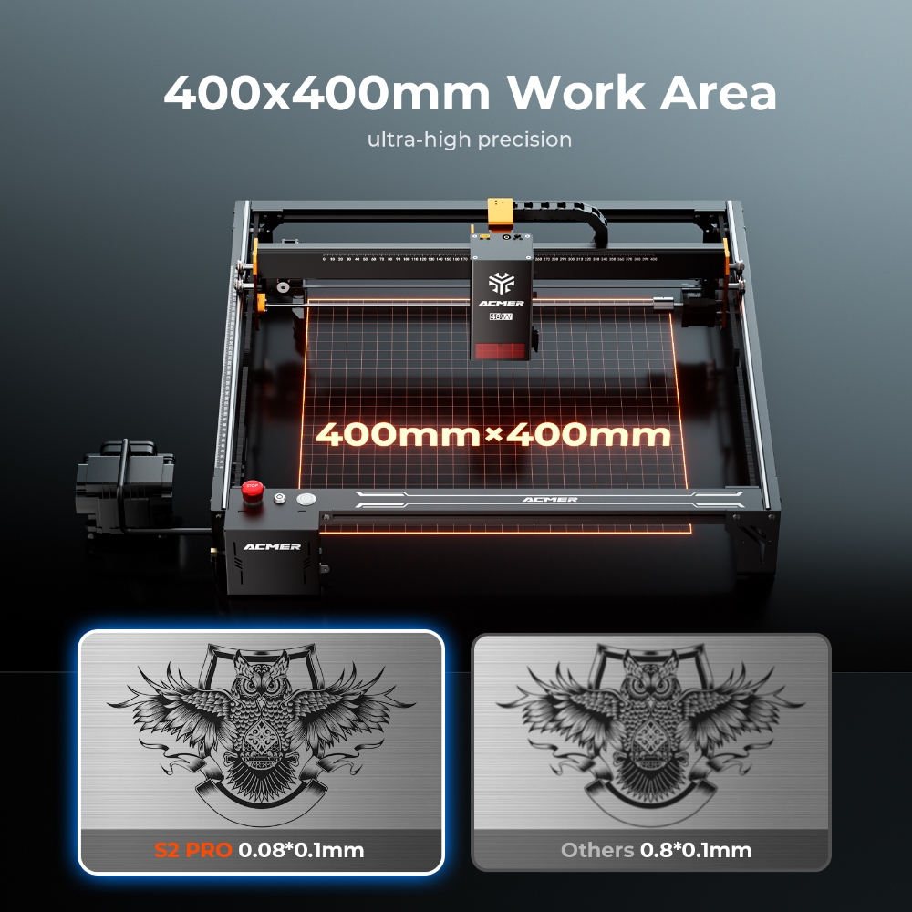 ماكينة نقش بالليزر ACMER S2 PR - مراجعة Woodworking Ai وسعره