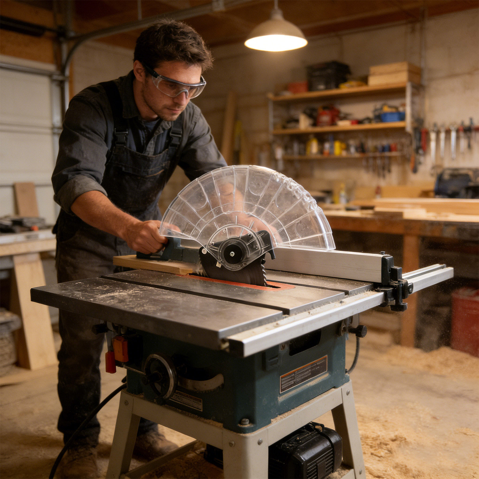 غطاء حماية شفاف لشفرة المنشار  - مراجعة Woodworking Machine وسعره